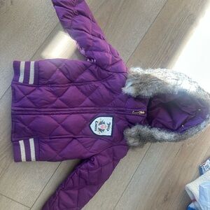 Juicy Couture Deep Purple Quilted Jacket kids size 2